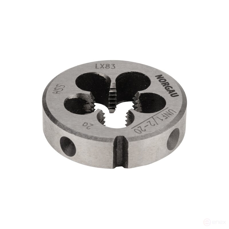 Плашка дюймовая NORGAU Industrial по металлу UNF 1/2, HSS