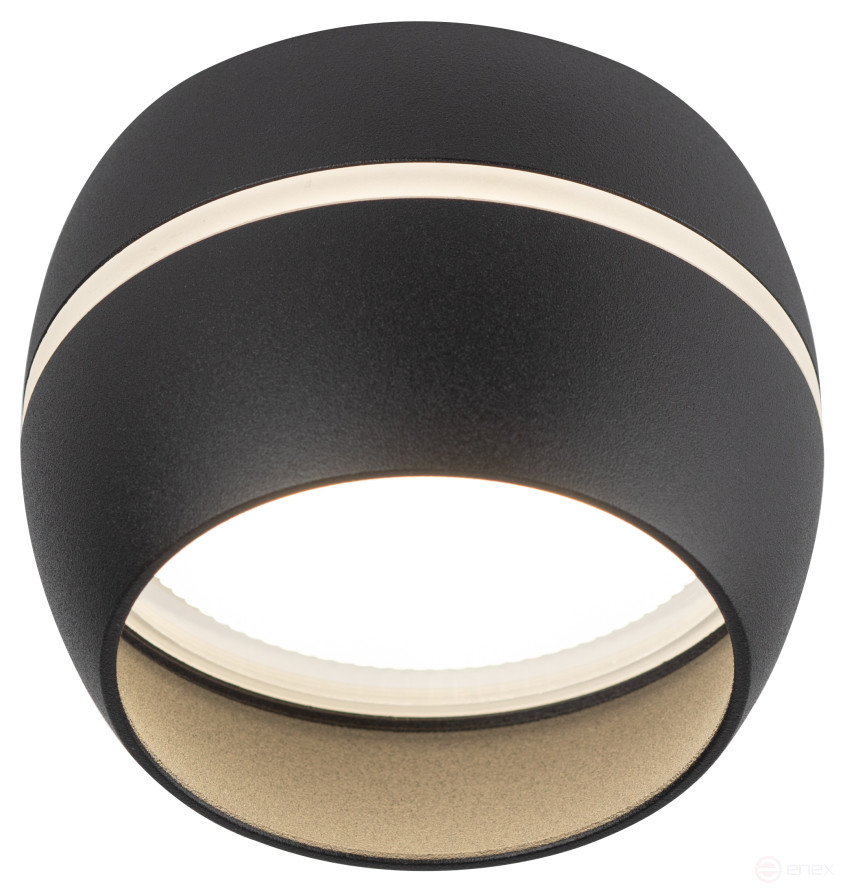 Overhead lamp ERA OL29 BK for lamp GX53 black