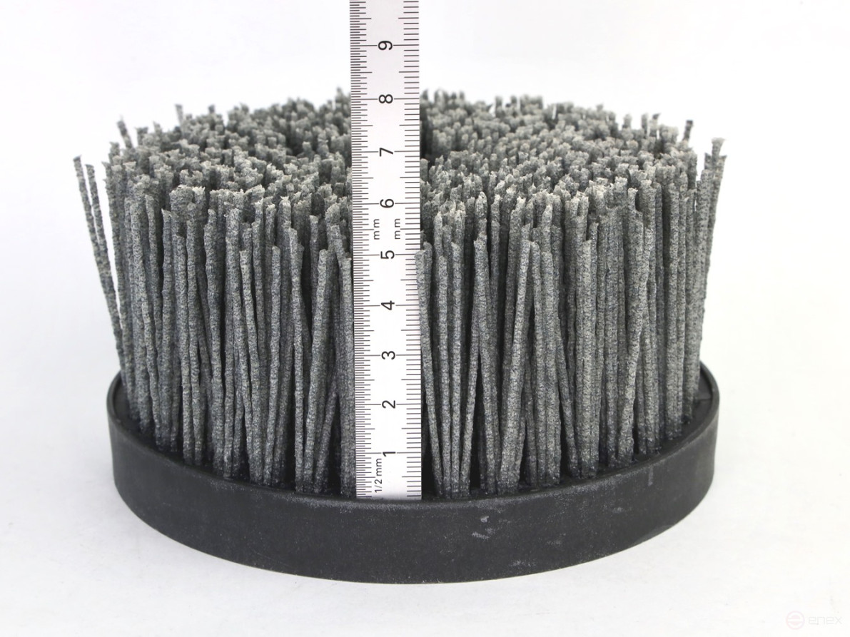 Щетка чашечная Д140*M14, ворс полимер-абразив P80 по дереву для УПМ УШМ (болгарка) (3-103)