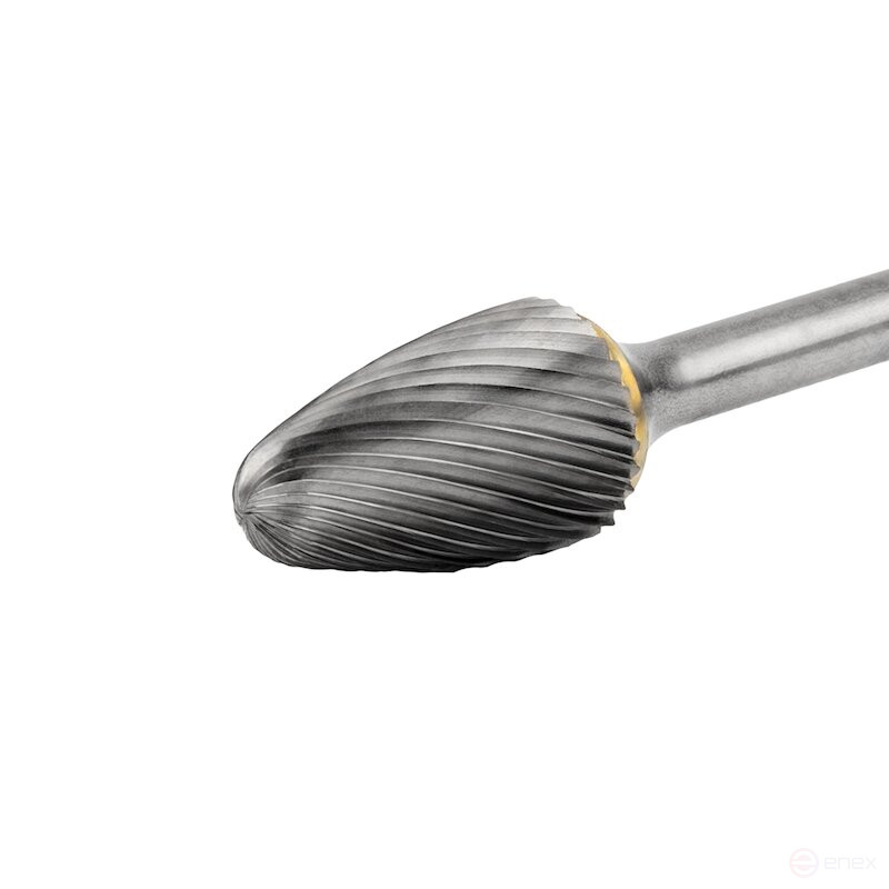 Борфреза твердосплавная NORGAU Industrial параболическая 16 мм, R3.6, форма F, SCM