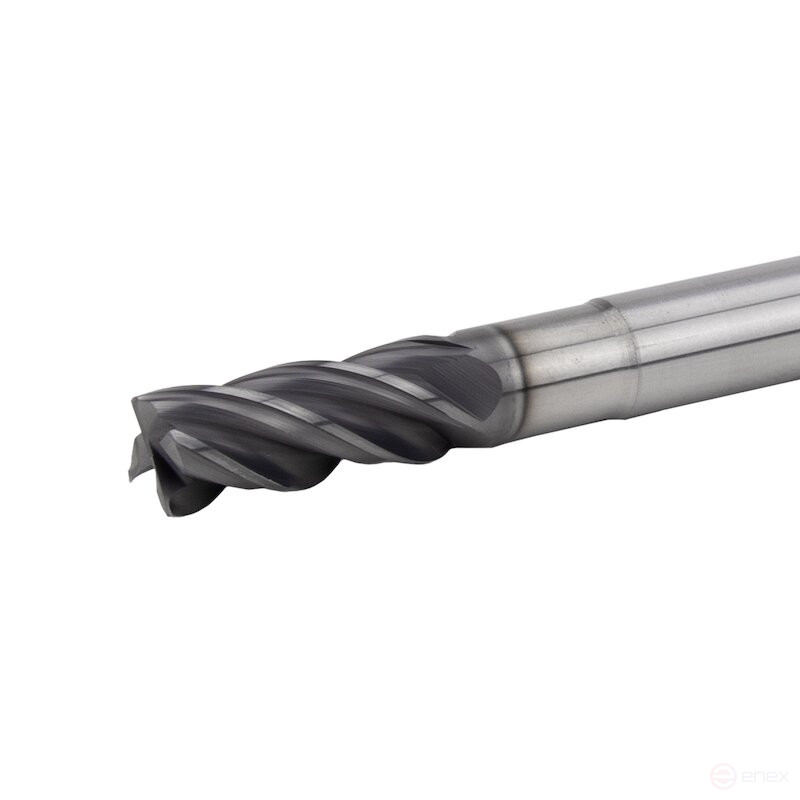 Carbide end mill NORGAU Industrial elongated 10 mm, Z4, VHM/AlCrSiN