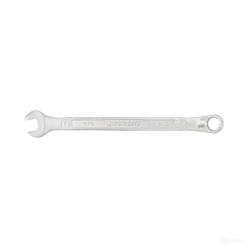 Ключ гаечный комбинированный NORGAU Industrial изогнутый 7 мм, N7B-7