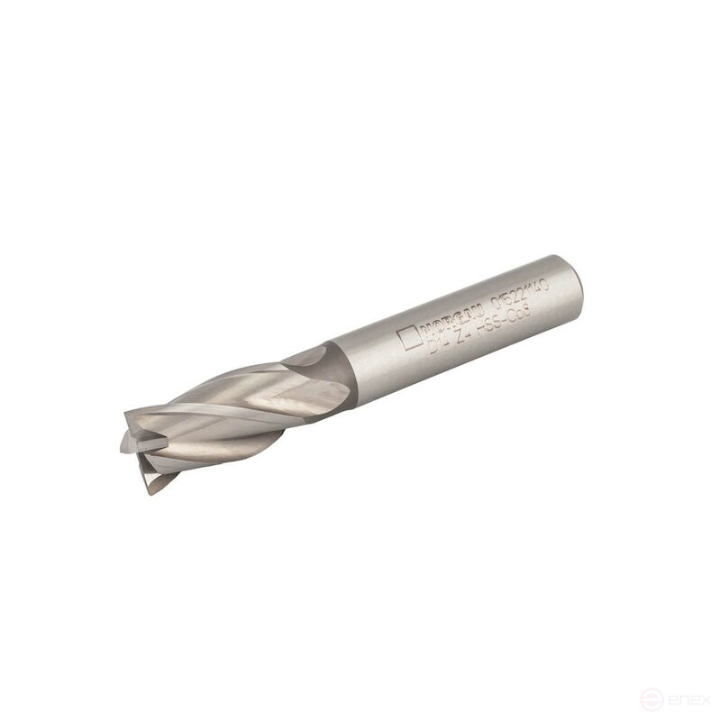 End mill NORGAU Industrial for metal 18 mm, Z4, HB, HSS-Co8