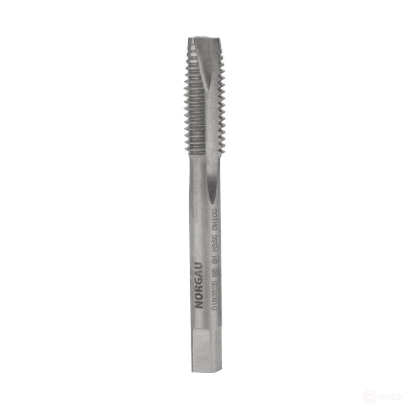 Machine-manual NORGAU Industrial tap for through holes M8, form B, HSS