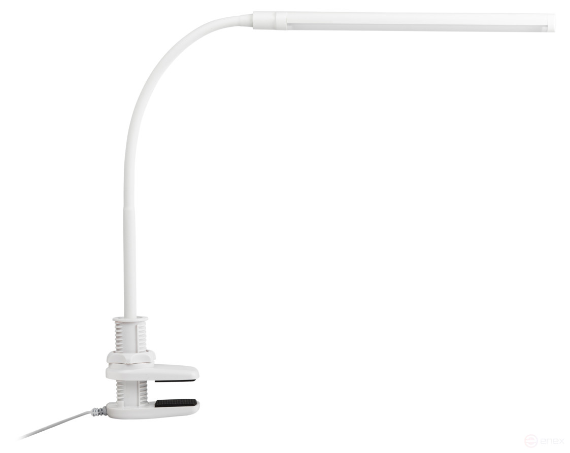 Настольный светильник ЭРА NLED-509-8W-W светодиодный на струбцине белый