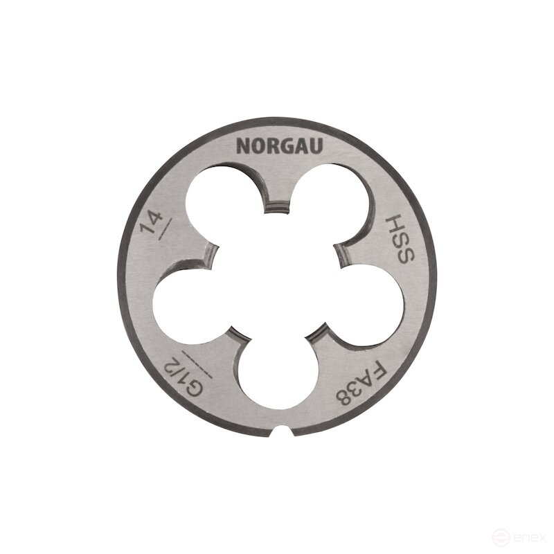 Плашка дюймовая NORGAU Industrial по металлу G 1/2, HSS