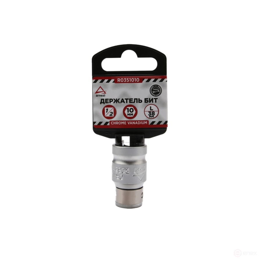 Держатель бит 10 мм 1/2"(F) L=38 мм, ARNEZI R0351010
