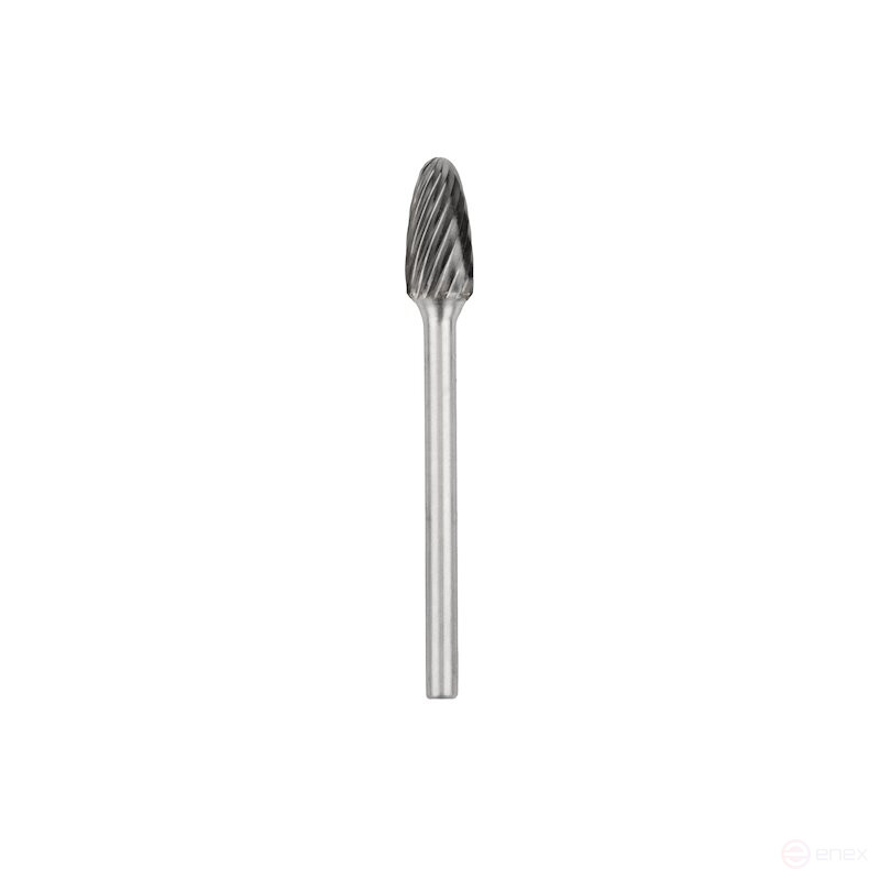 Борфреза твердосплавная NORGAU Industrial параболическая 6.3 мм, R1.5, форма F, SCM