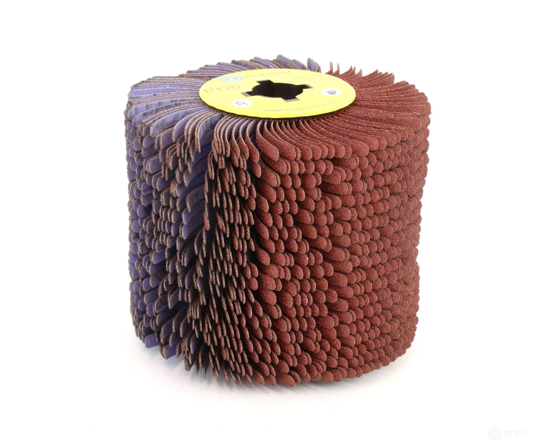 Валик Д110*100*19, абразивная ткань P120 по дереву для щеточных шлиф машин с валом Д19+4 (6-053)