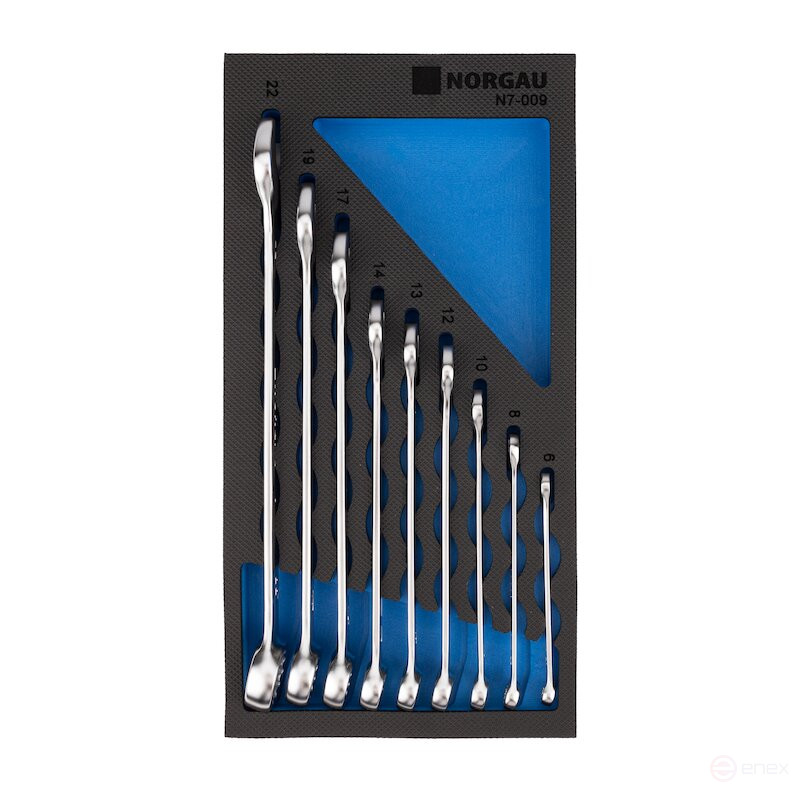 Set of combination wrenches NORGAU Industrial 9 pieces, N7-009