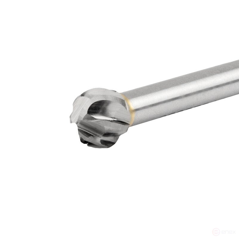 Борфреза твердосплавная NORGAU Industrial сферическая 10 мм, форма D, ALU