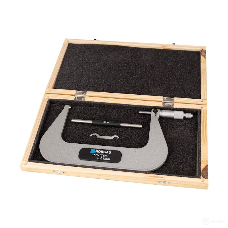 Микрометр NORGAU Industrial 150-175 мм, 0.01 мм, NM-175