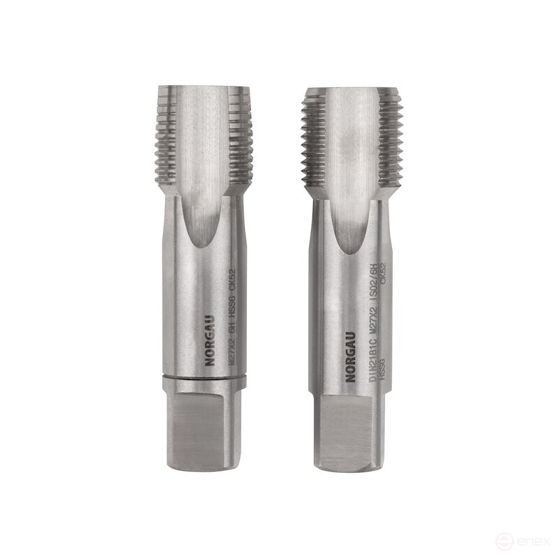 Комплект ручных метчиков NORGAU Industrial MF27x2, HSS, 2 предмета