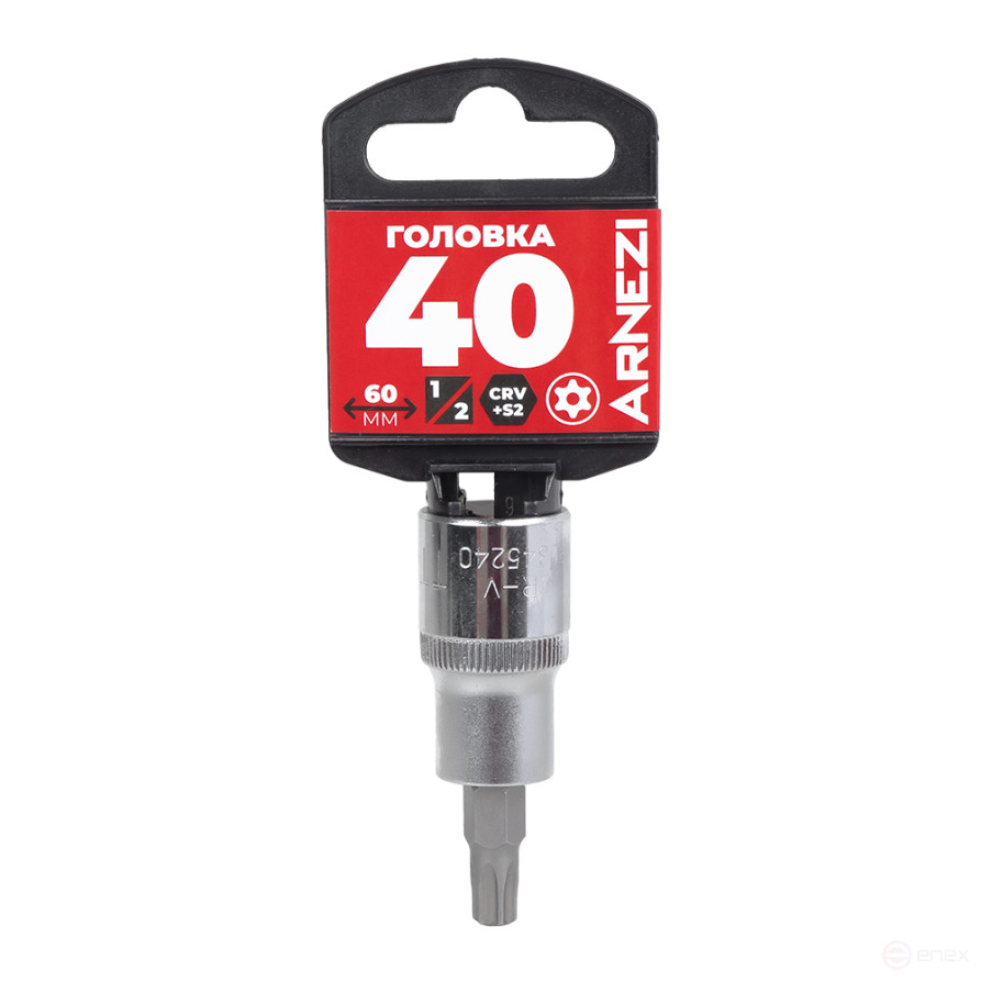 Головка 1/2" со вставкой TORX Security T40 L=60, на холдере Arnezi R0345240
