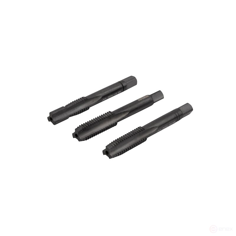 Комплект ручных метчиков NORGAU Industrial М8, HSS-E/VAP, 3 предмета