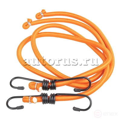 Резинка для крепления груза 8 мм x80 см. с металлическими крючками 2 шт. ARNEZI A0901003