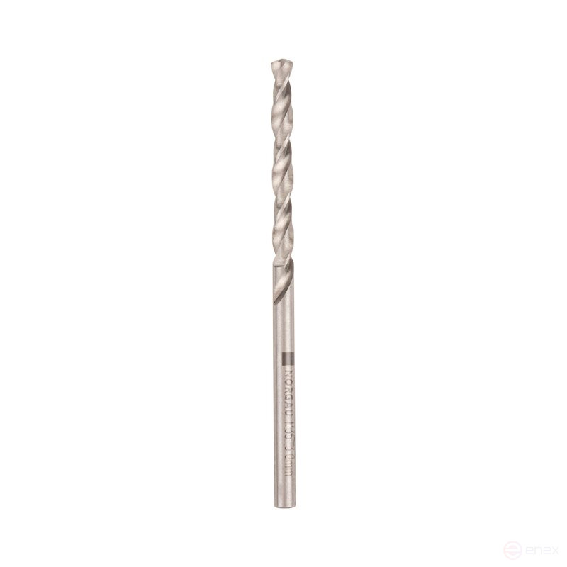 Spiral drill bit NORGAU Industrial for metal 3 mm, Z2, HSS-E