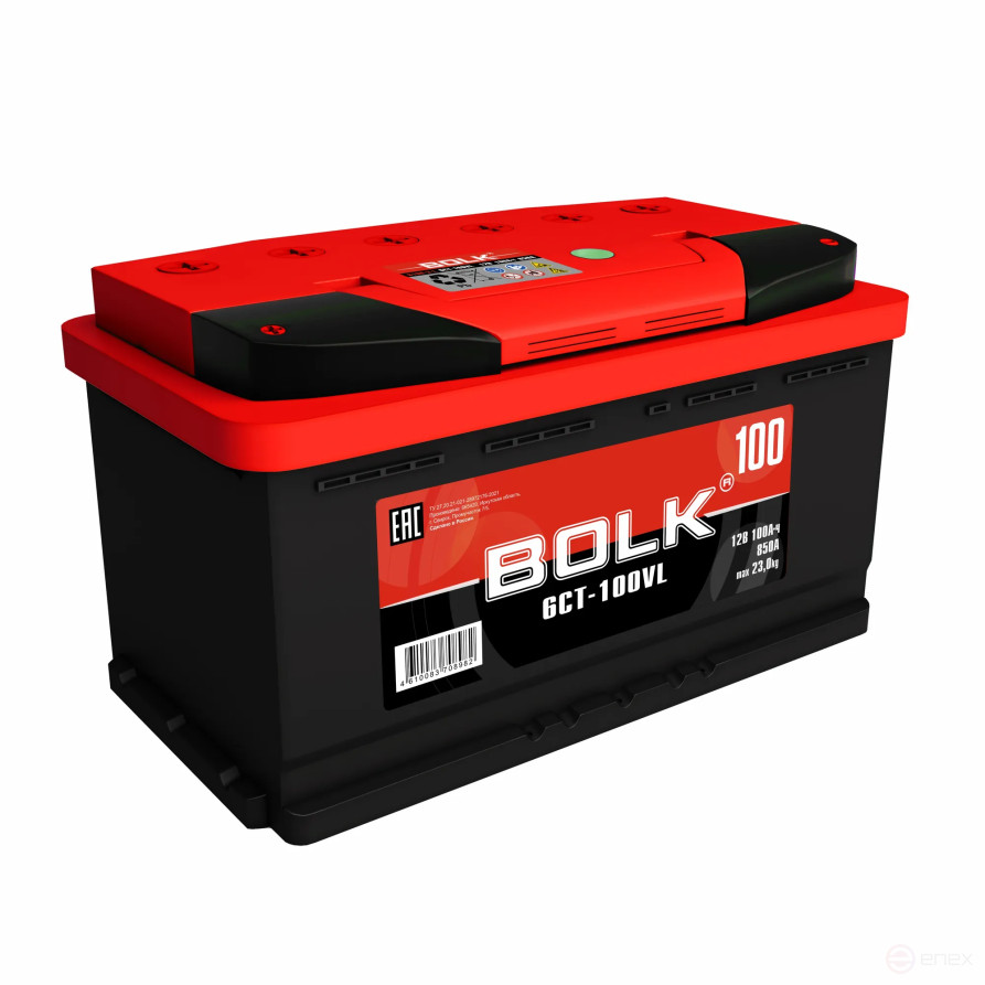 Аккумулятор BOLK Standart 100 А/ч прямой L+ 353x175x190 L5 EN 850 А
