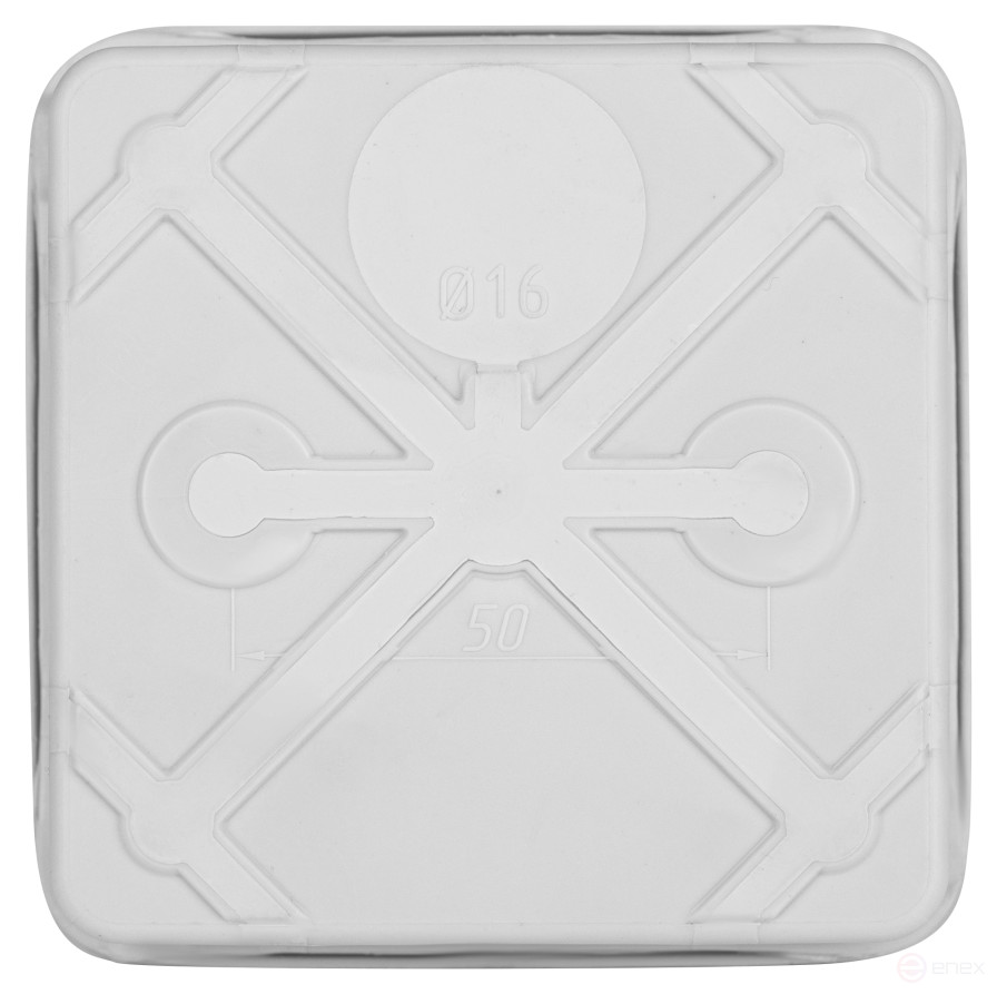 Soldering box ERA KOR-80-80-40- 9g-2MP Two-component HF UV resistant 80x80x40mm grey Direct mounting IP67