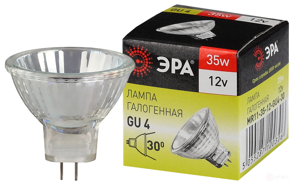Halogen lamp ERA GU4-MR11-35W-12V-30CL 35W soffit Warm white light GU4