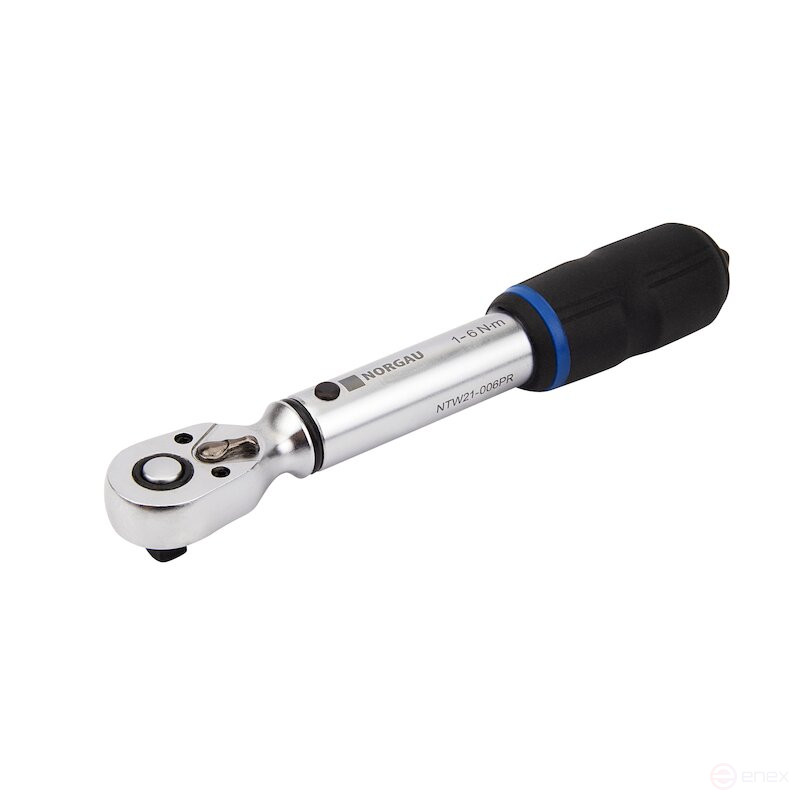 Torque wrench NORGAU Industrial limit wrench with built-in ratchet 1/4" 1-6 Nm, NTW21-006PR