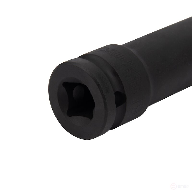Impact end head NORGAU Industrial hexagon elongated 1/2", 19 mm, N19K-17