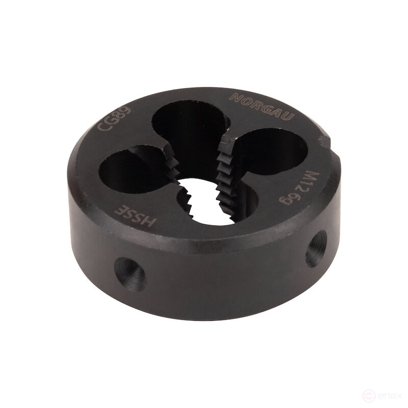 Плашка NORGAU Industrial по металлу M12, HSS-E/VAP