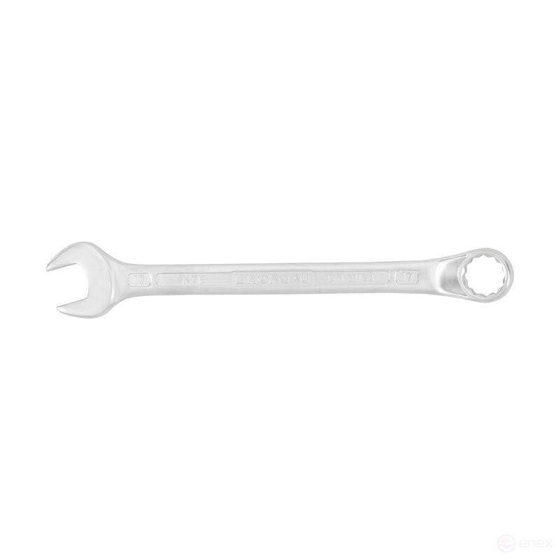 Ключ гаечный комбинированный NORGAU Industrial изогнутый 17 мм, N7B-17