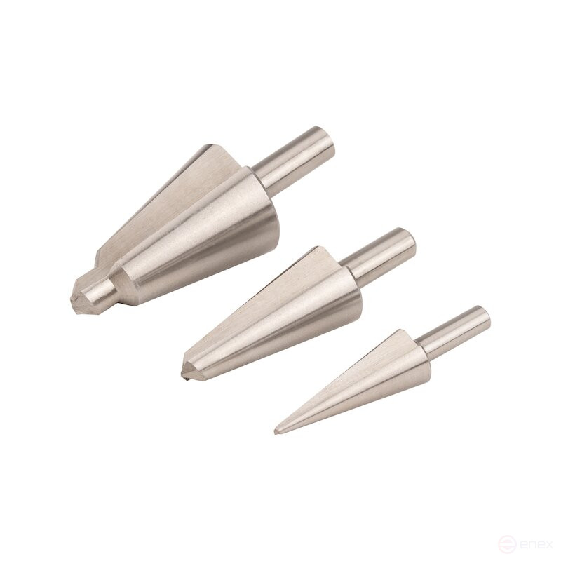 Набор конических сверл NORGAU industrial по металлу 3-30.5 мм, HSS, 3 предмета