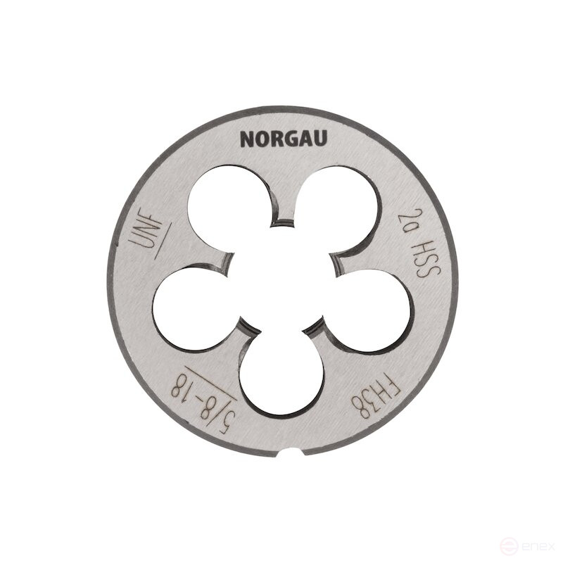 Плашка дюймовая NORGAU Industrial по металлу UNF 5/8, HSS