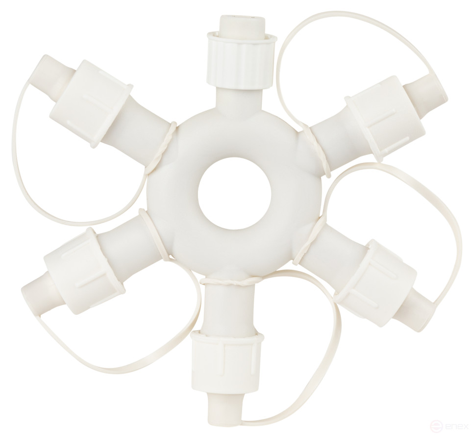 ERA ERAPS-OR2 Circular Splitter for Garlands 6 Sockets IP44 PVC 24 V