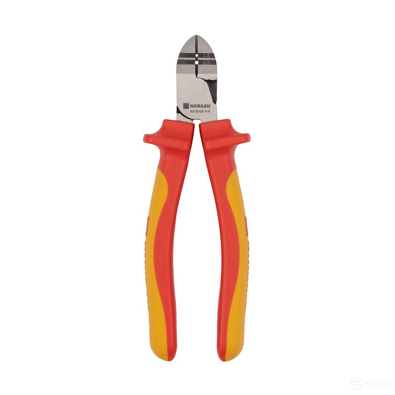 Бокорезы диэлектрические NORGAU Industrial со съемником изоляции 180 мм