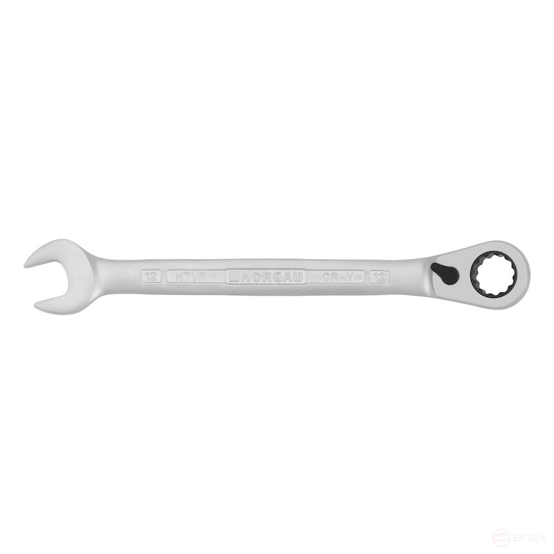 Ключ гаечный комбинированный с переключающейся трещоткой NORGAU Industrial 12 мм, N7UR-12