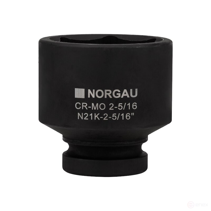 Головка торцевая ударная NORGAU Industrial шестигранная дюймовая 1", 2.5/16", N21K-2.5/16