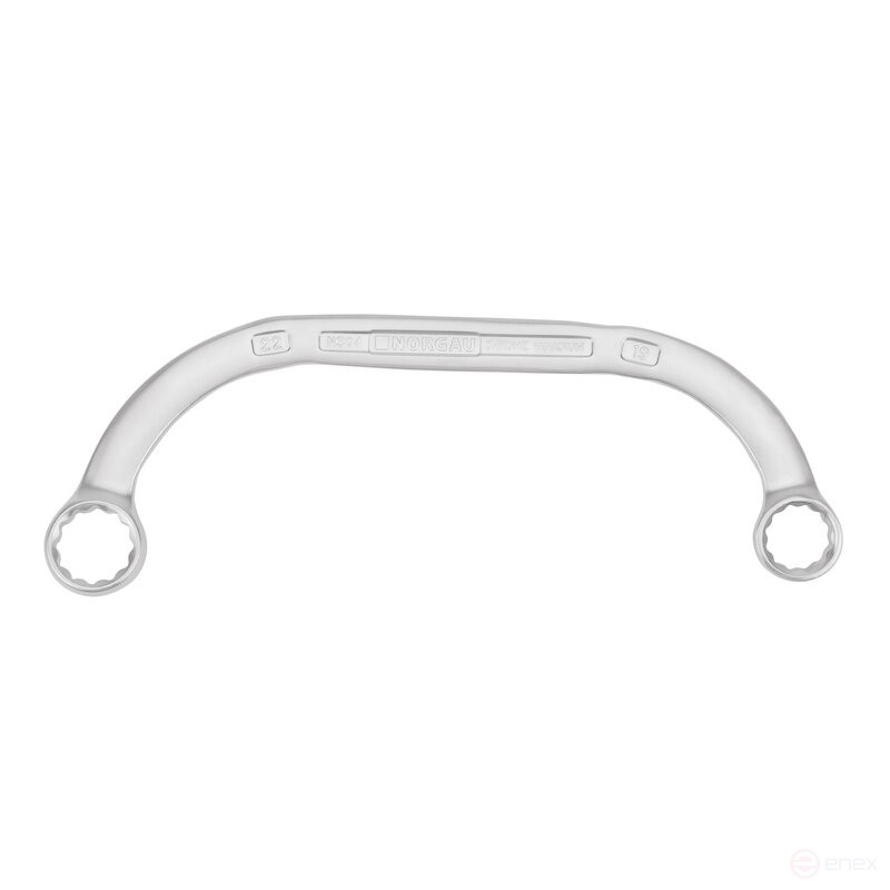 Ключ гаечный накидной двухсторонний NORGAU Industrial моторный 19x22 мм, N304-19x22