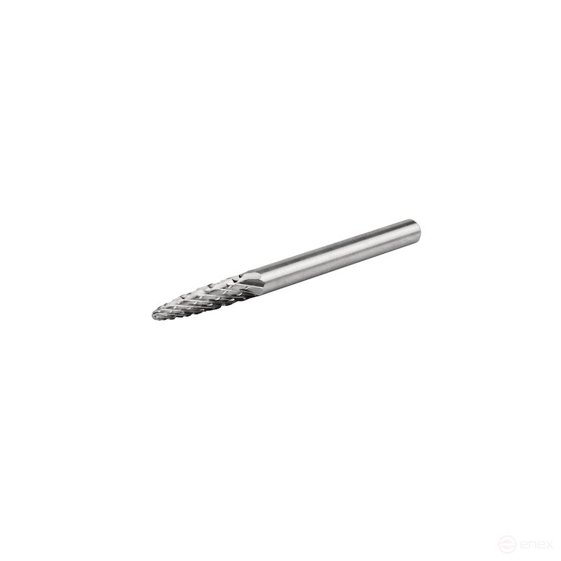 Carbide borehole NORGAU Industrial parabolic 3 mm, R0.75, shape F, DCM