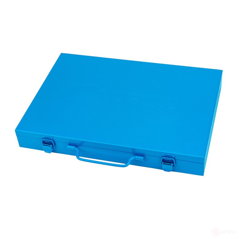 Набор двеннадцатигранных торцевых головок с аксессуарами NORGAU Industrial 1/2", 19 предметов, ND19 в металлическом ящике