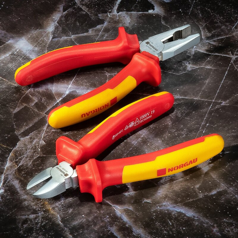 Набор шарнирно-губцевого VDE инструмента NORGAU Industrial NPS-246-160VDE, 2 предмета