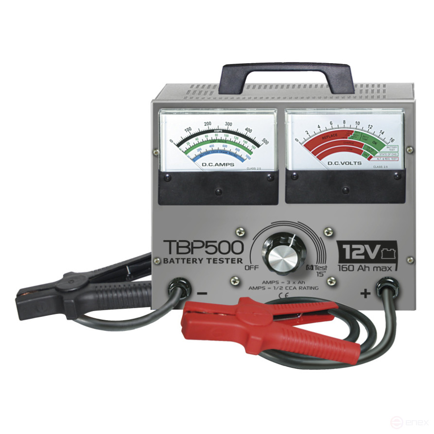 Battery Tester 12V, 10-160 A/h, 3.8kg TBP 500