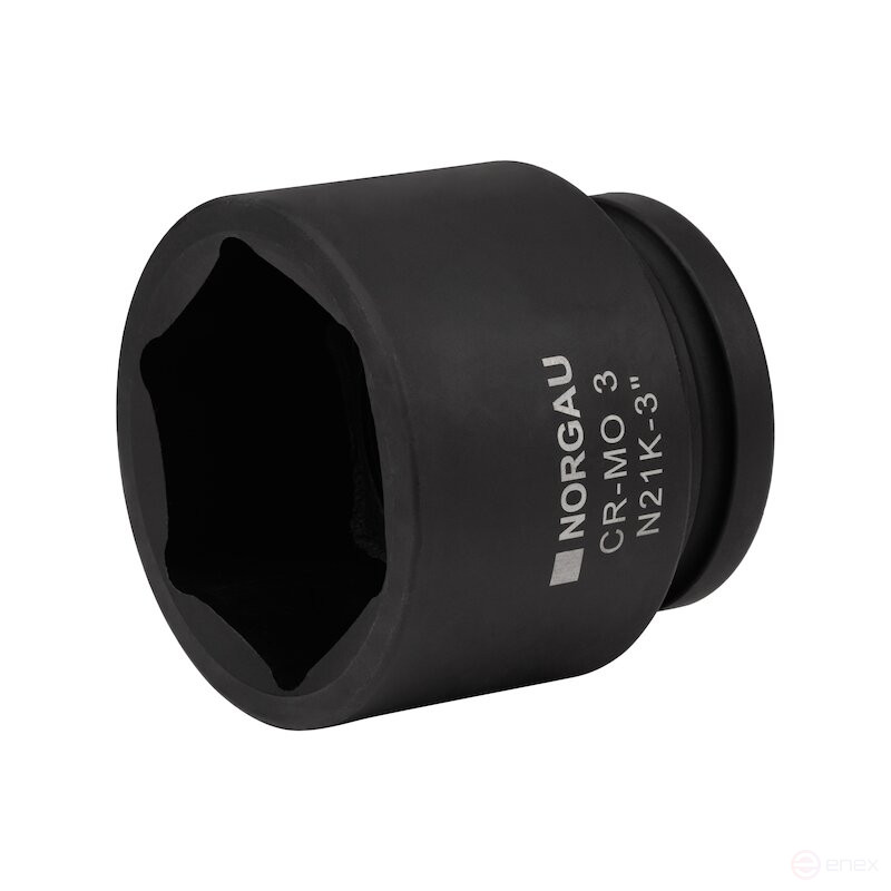 End impact head NORGAU Industrial hexagon inch 1", 3", N21K-3
