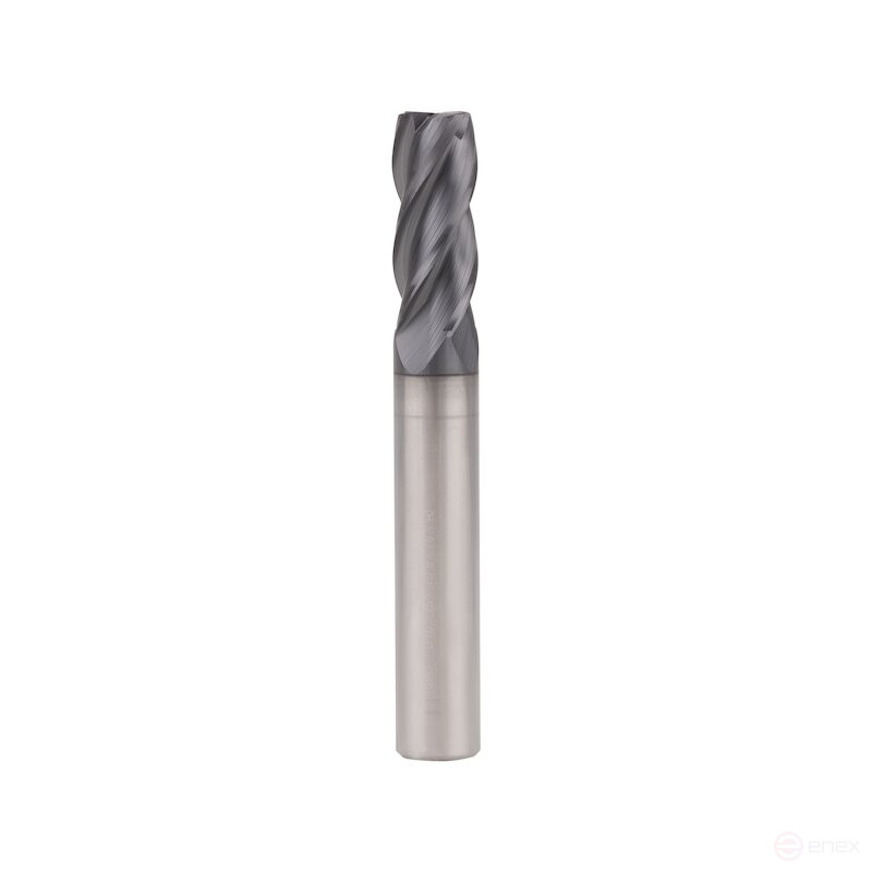Фреза концевая радиусная NORGAU Industrial по металлу 10 мм, R0.5, Z4, VHM/TIALN