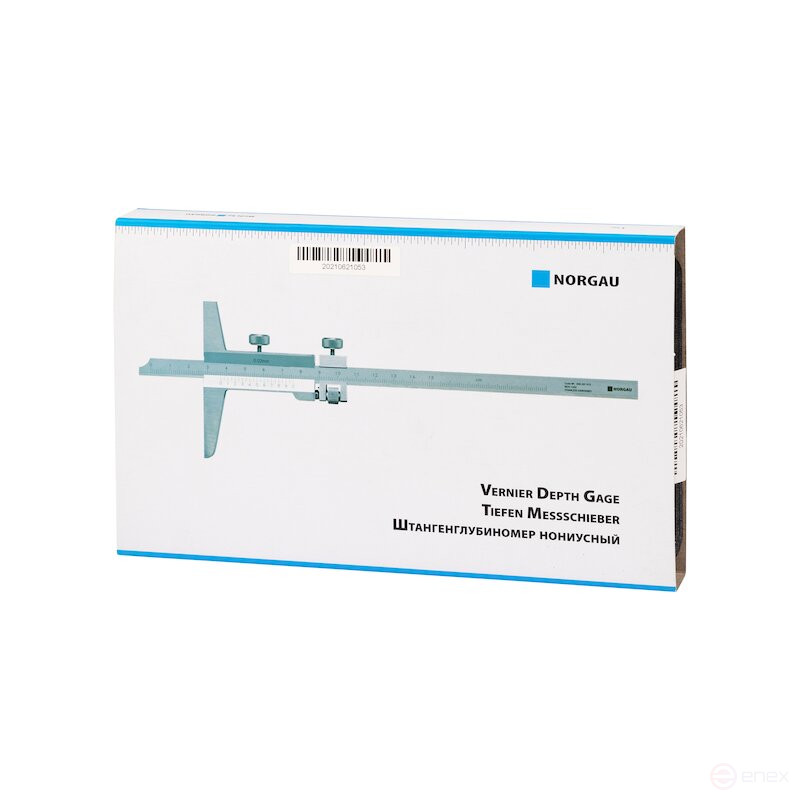 Штангенглубиномер NORGAU Industrial нониусный 0-150 мм, NDV-H