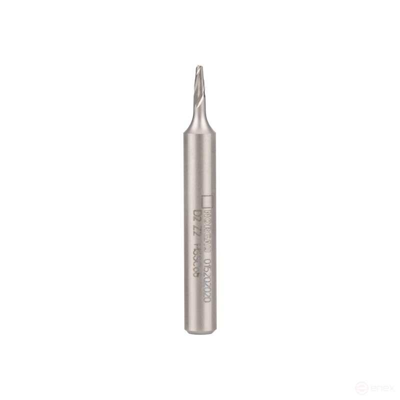 Фреза концевая NORGAU Industrial шпоночная по металлу 2 мм, Z2, HSS-Co8