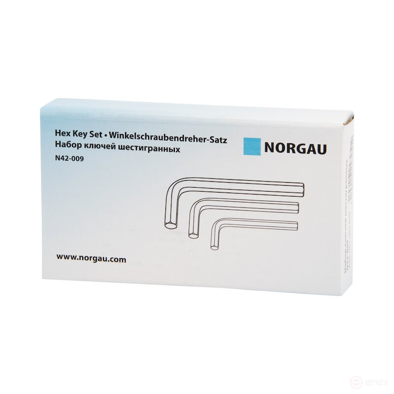 Набор шестигранных ключей NORGAU Industrial 9 предметов, N42-009