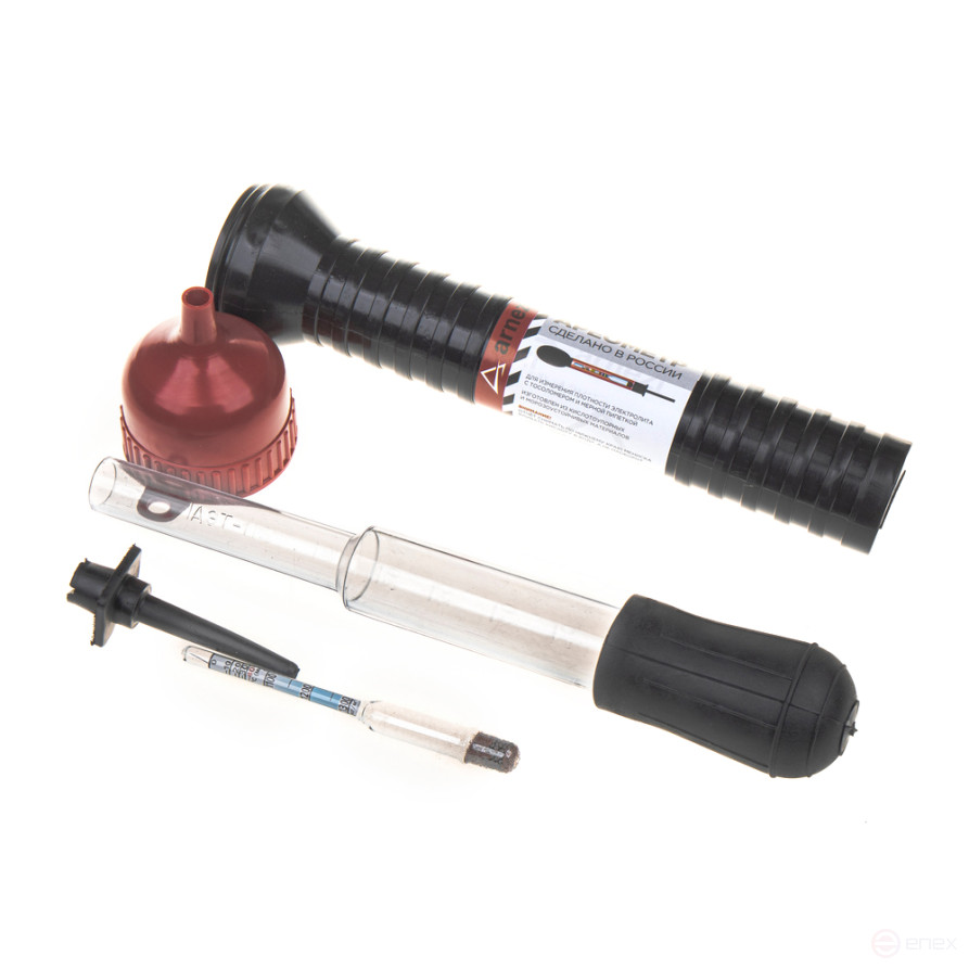 Universal hydrometer (electrolyte + antifreeze) in a plastic tube ARNEZI R7990902