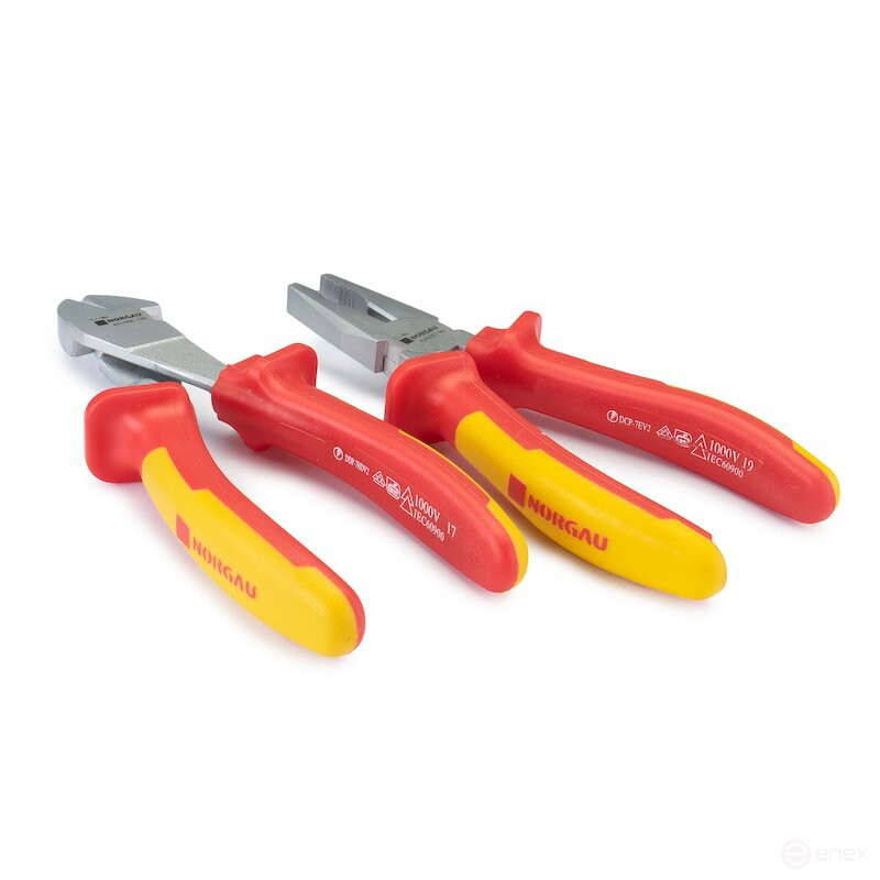 Набор шарнирно-губцевого VDE инструмента NORGAU Industrial NPS-246-180VDE, 2 предмета