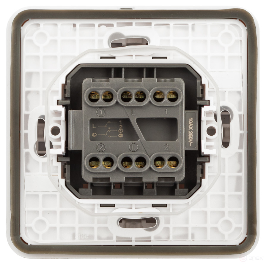 Switch ERA Expert 11-1526-01 Dual IP55 10AH-250V SU White