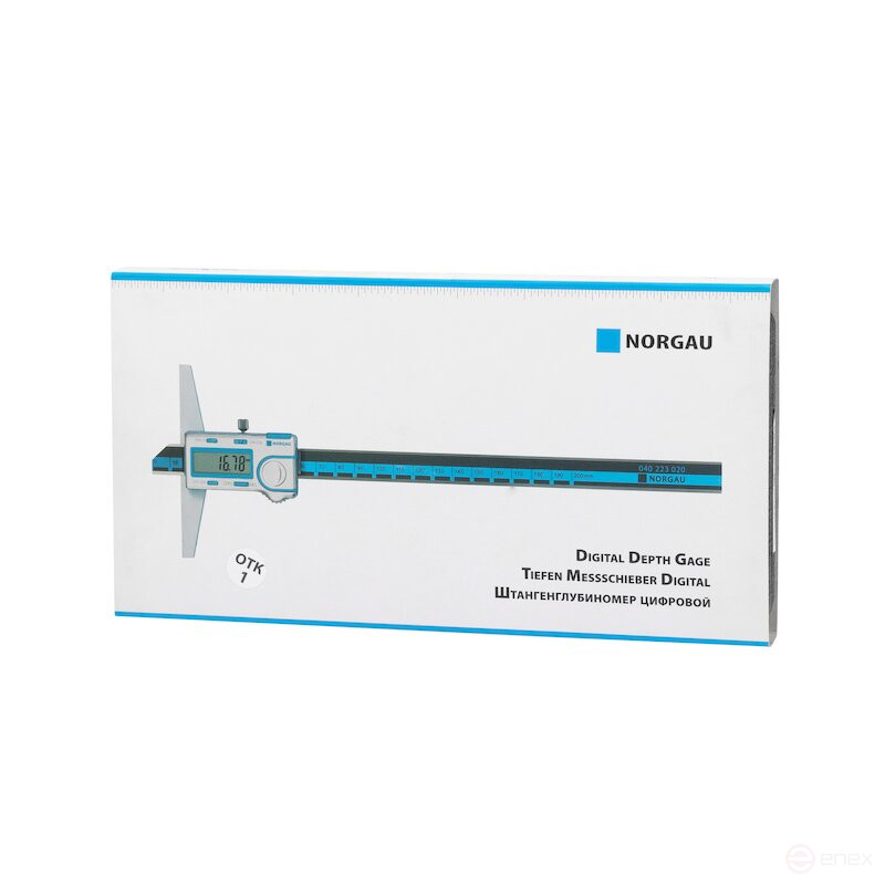Штангенглубиномер цифровой NORGAU Industrial 0-200 мм, NDD-AD