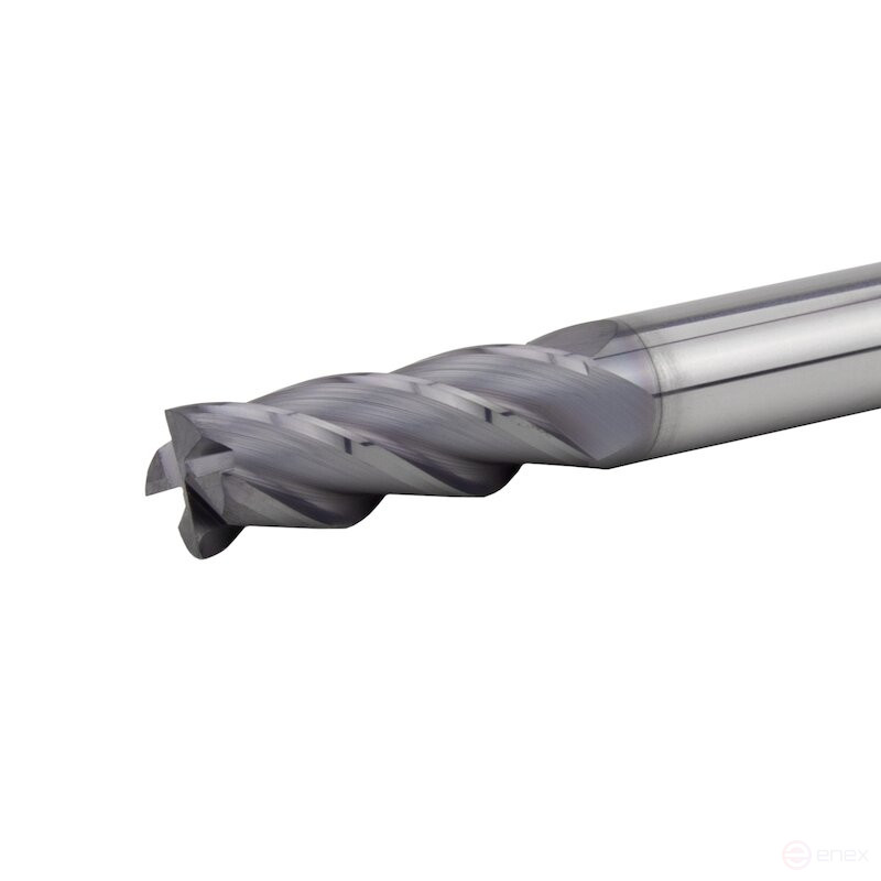 Universal end milling cutter NORGAU Industrial for metal 10 mm, Z4, VHM/AlCrSiN