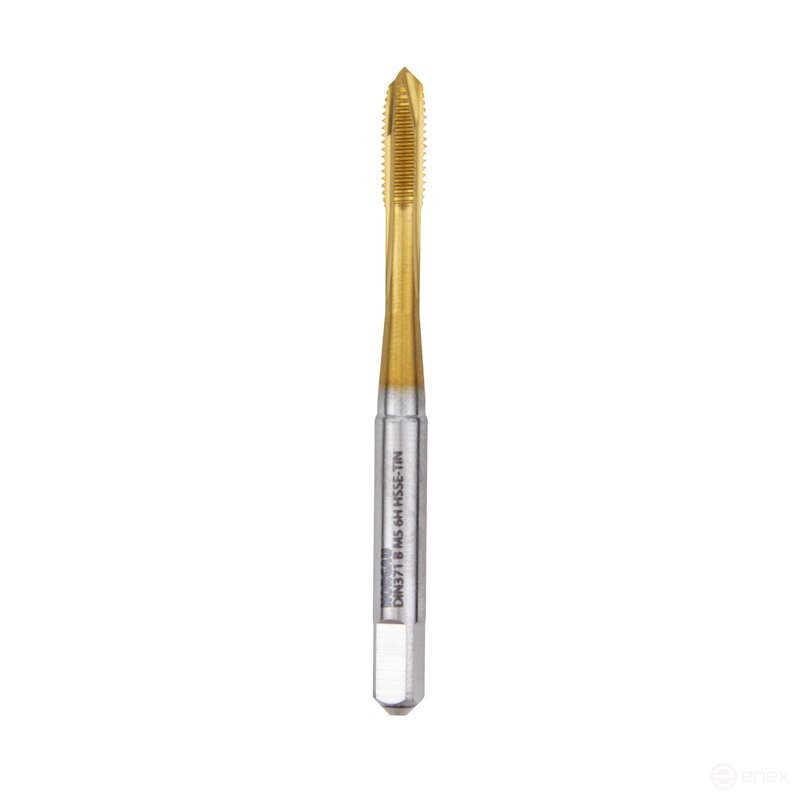 Метчик машинный NORGAU Industrial для сквозных отверстий М5, форма B, HSS-E/TIN